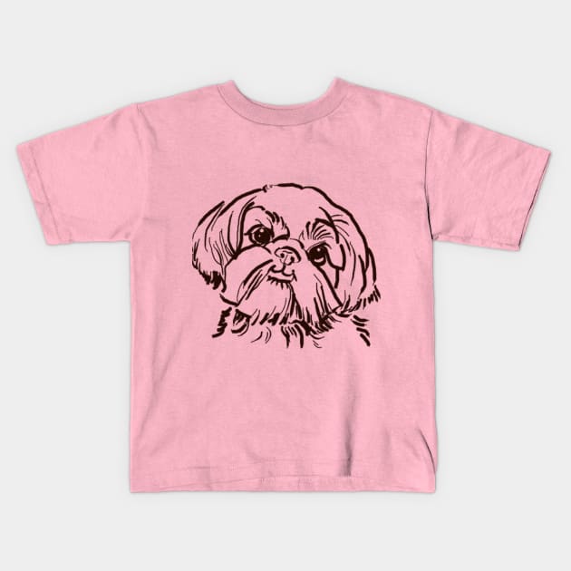 the Shih Tzu love of my life! Kids T-Shirt by lalanny